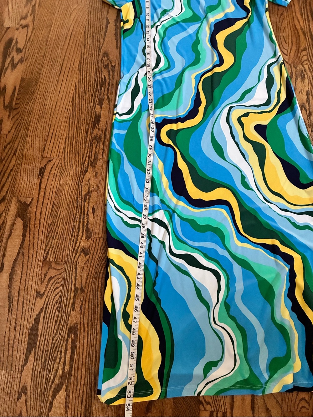Donna Morgan Multicolor Wave Pattern Dress - Picture 7 of 8